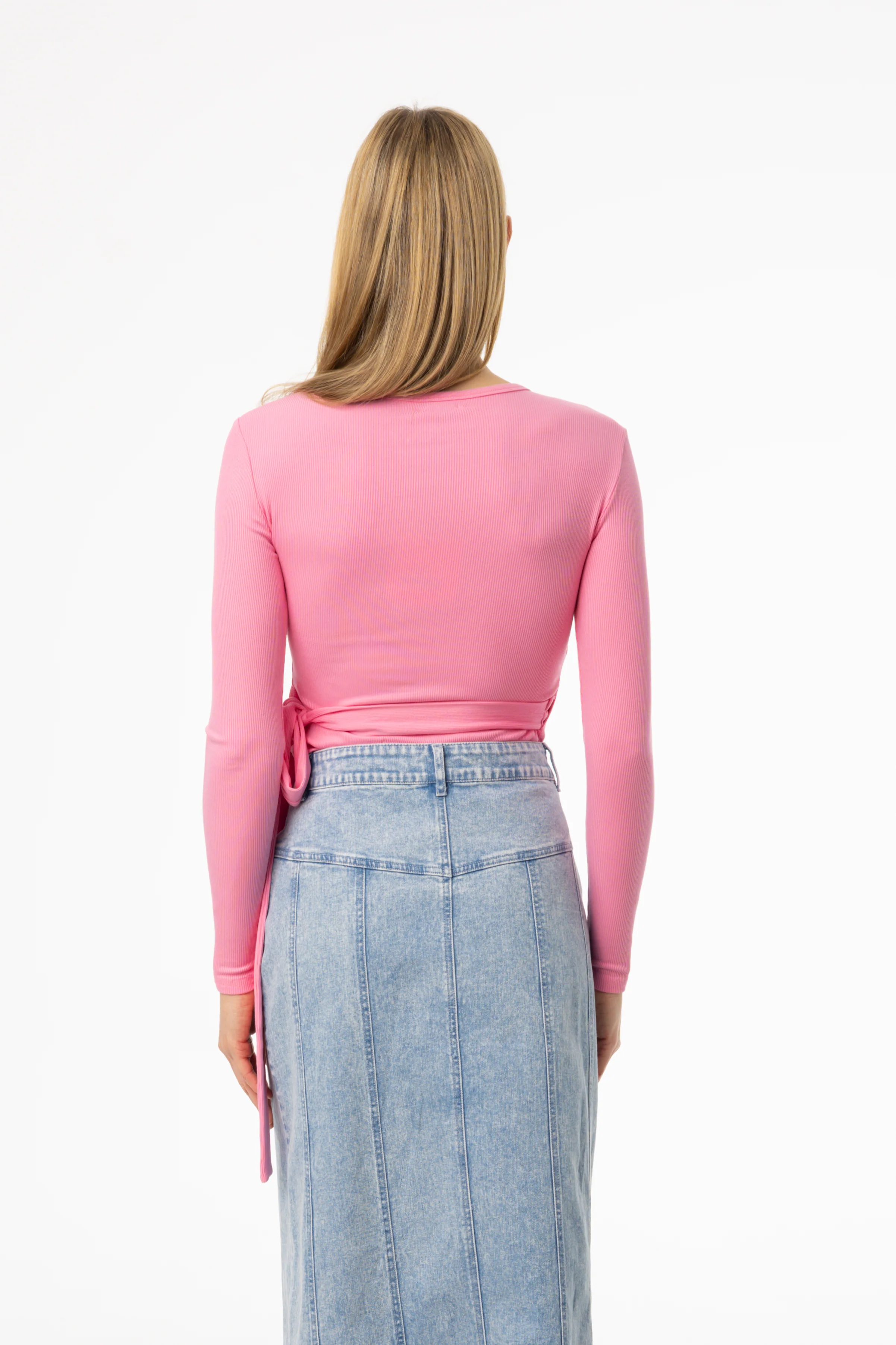 Pink Wrap Tee - KJDHW