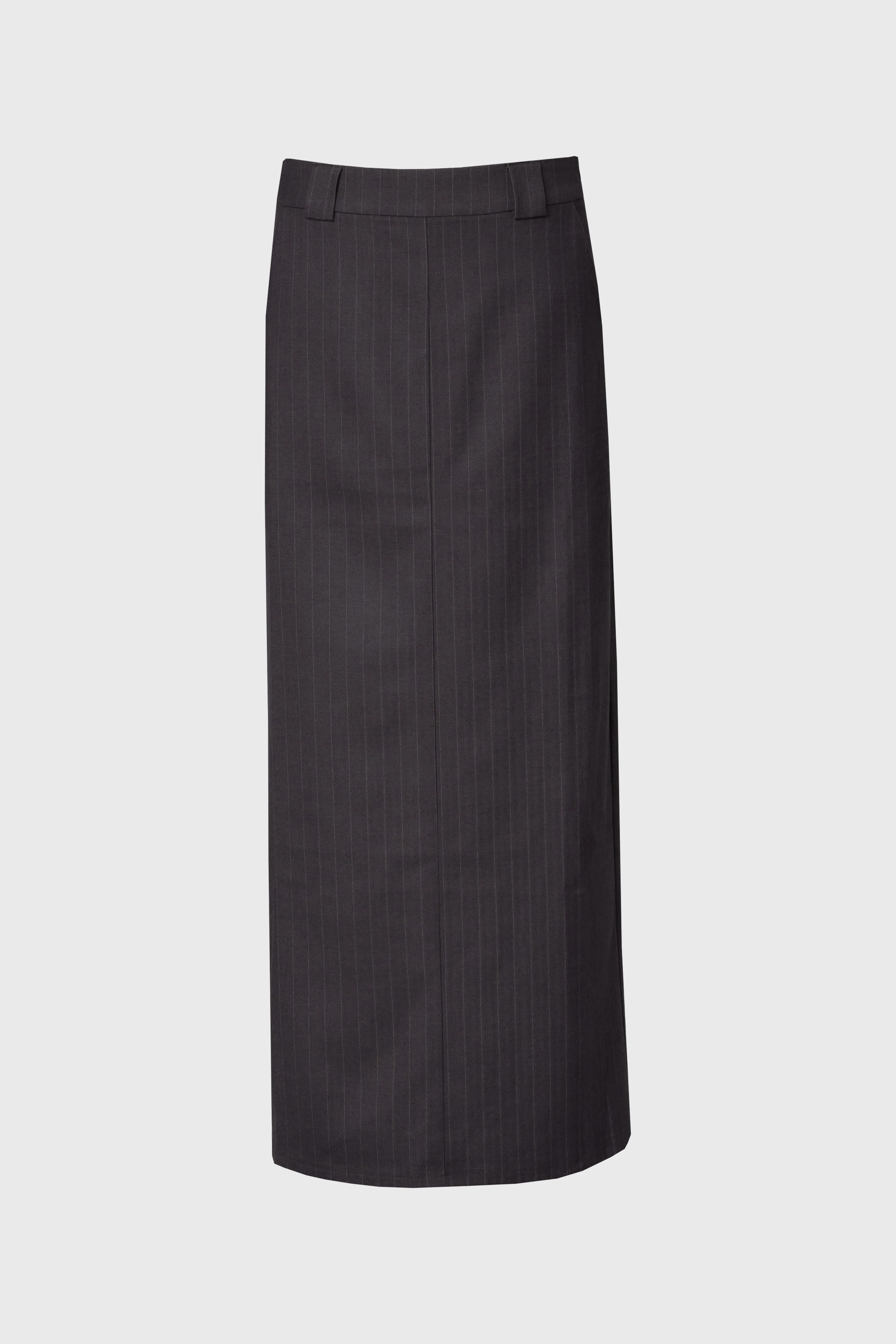Heather Grey Pinstripe Everyday Skirt - KJDHW