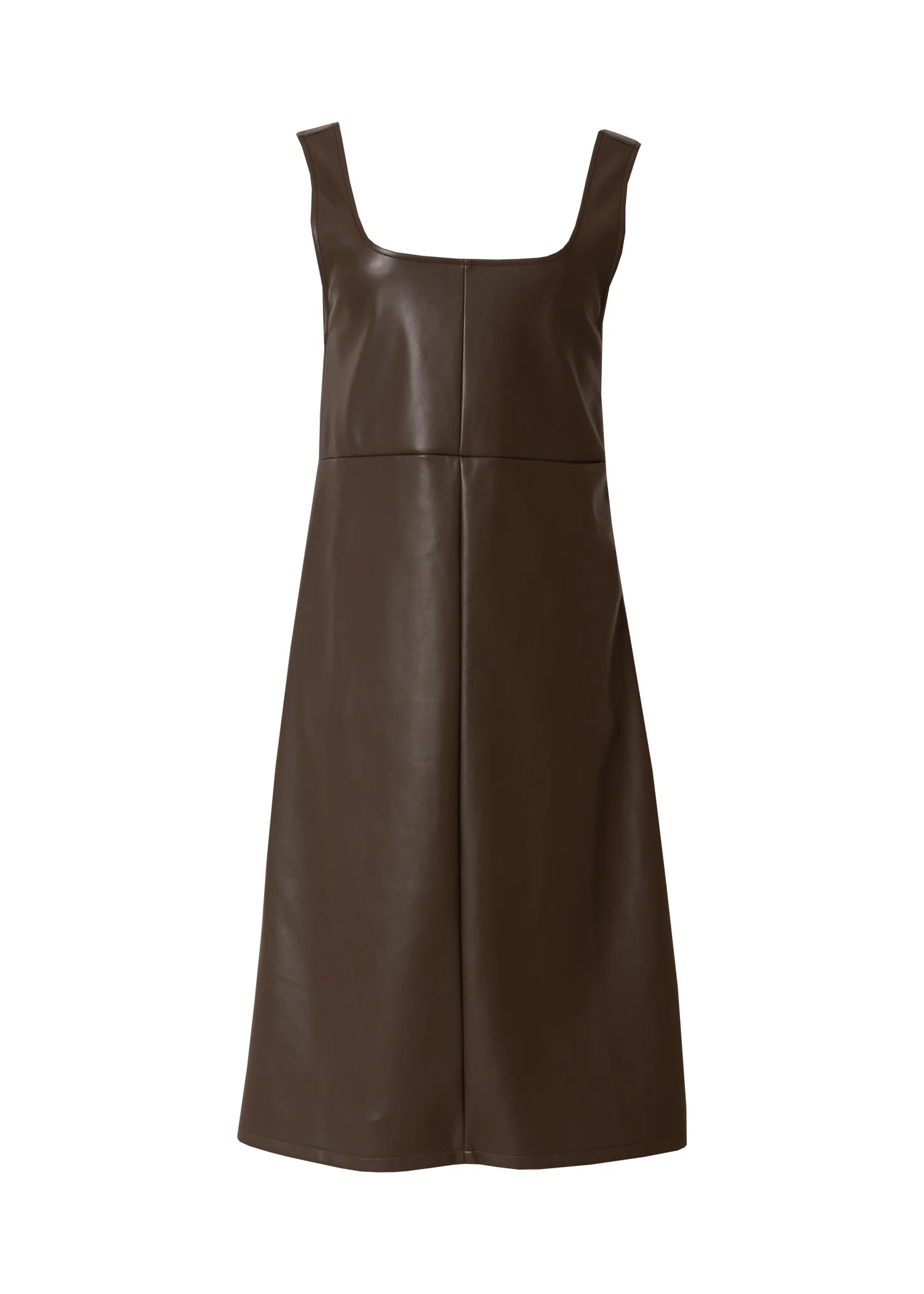 Brown Leather Jumper - KJDHW