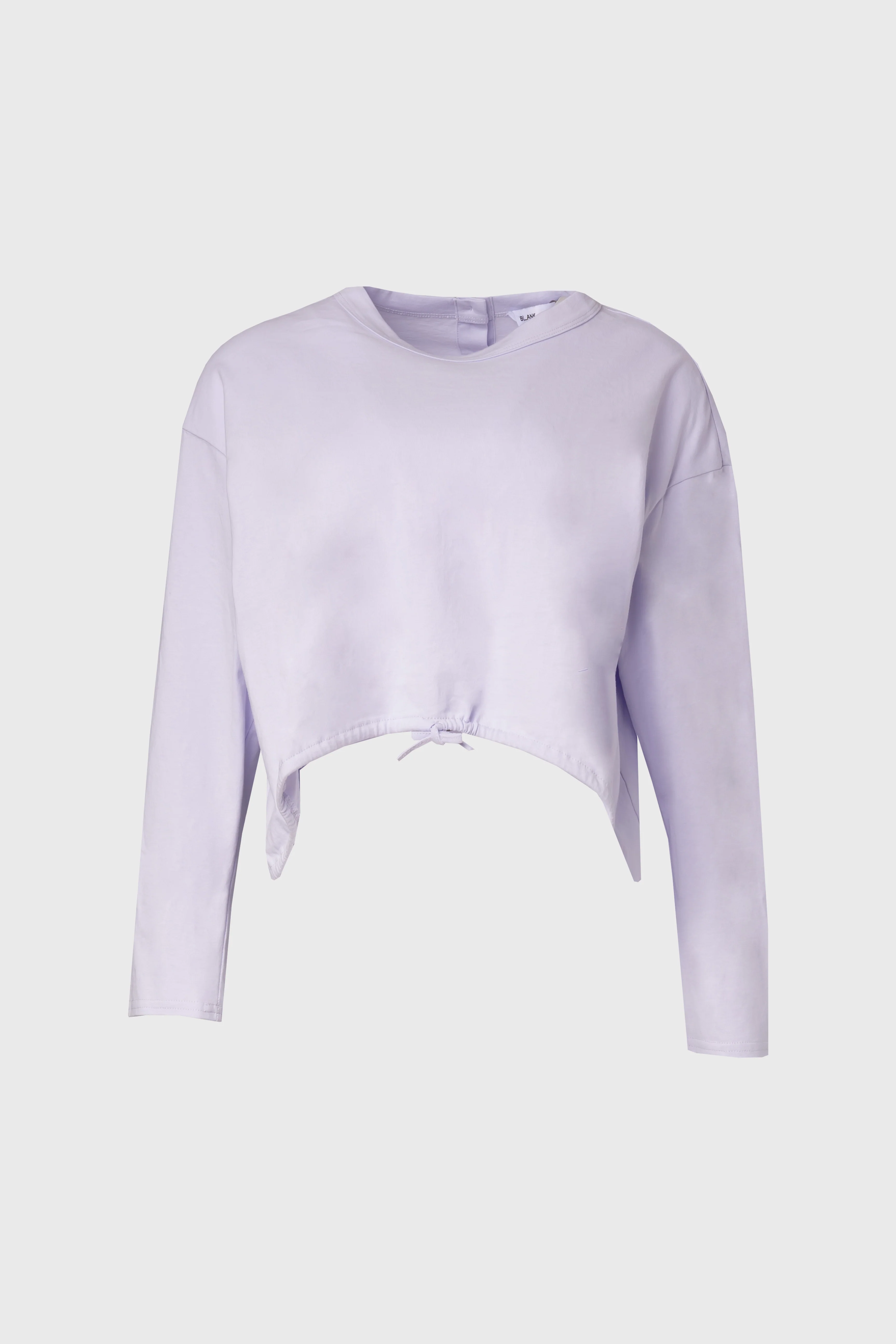 Lavender High Low Drawstring Tee - KJDHW