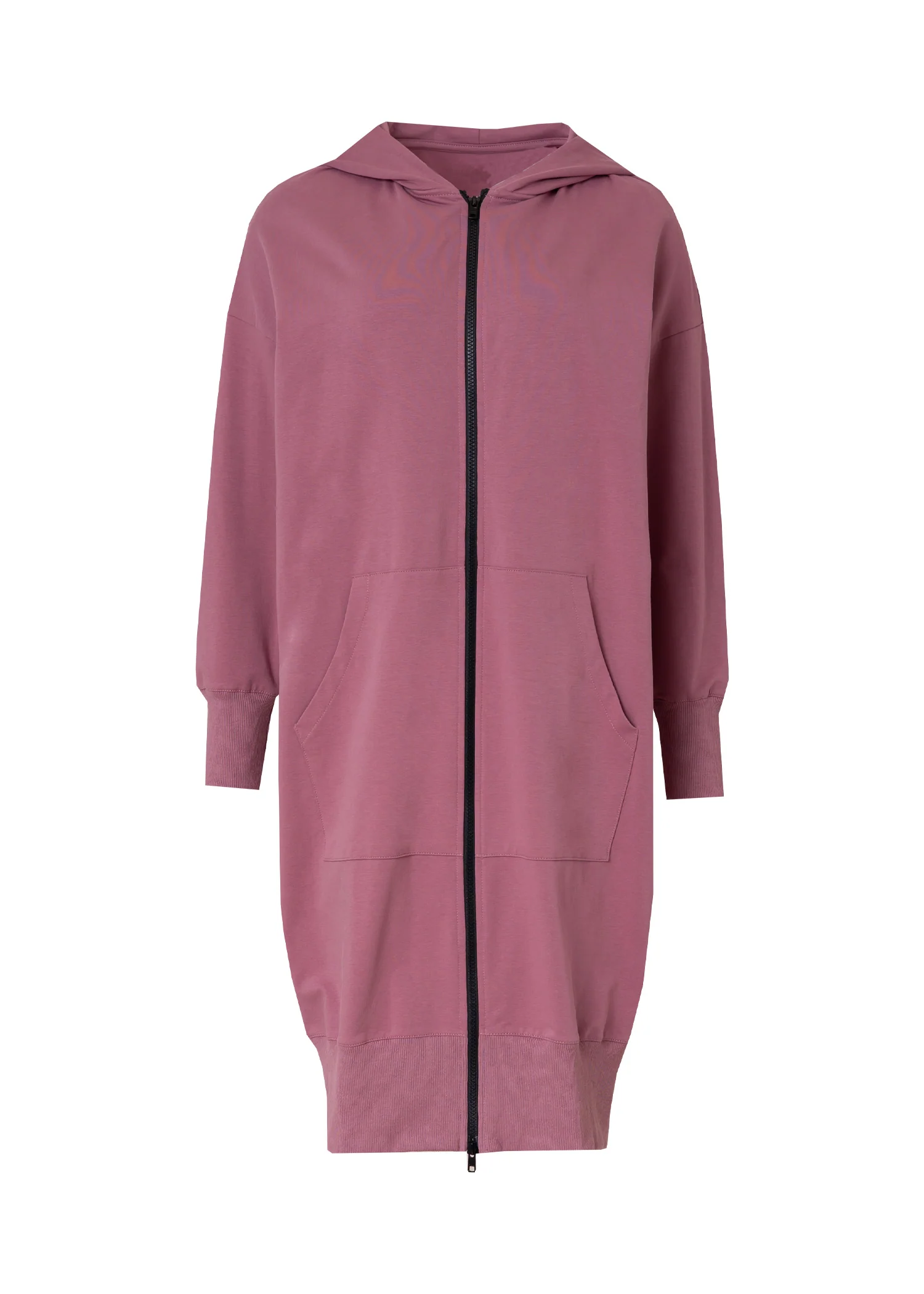 Raspberry Zipper Sweatshirt Dress - KJDHW