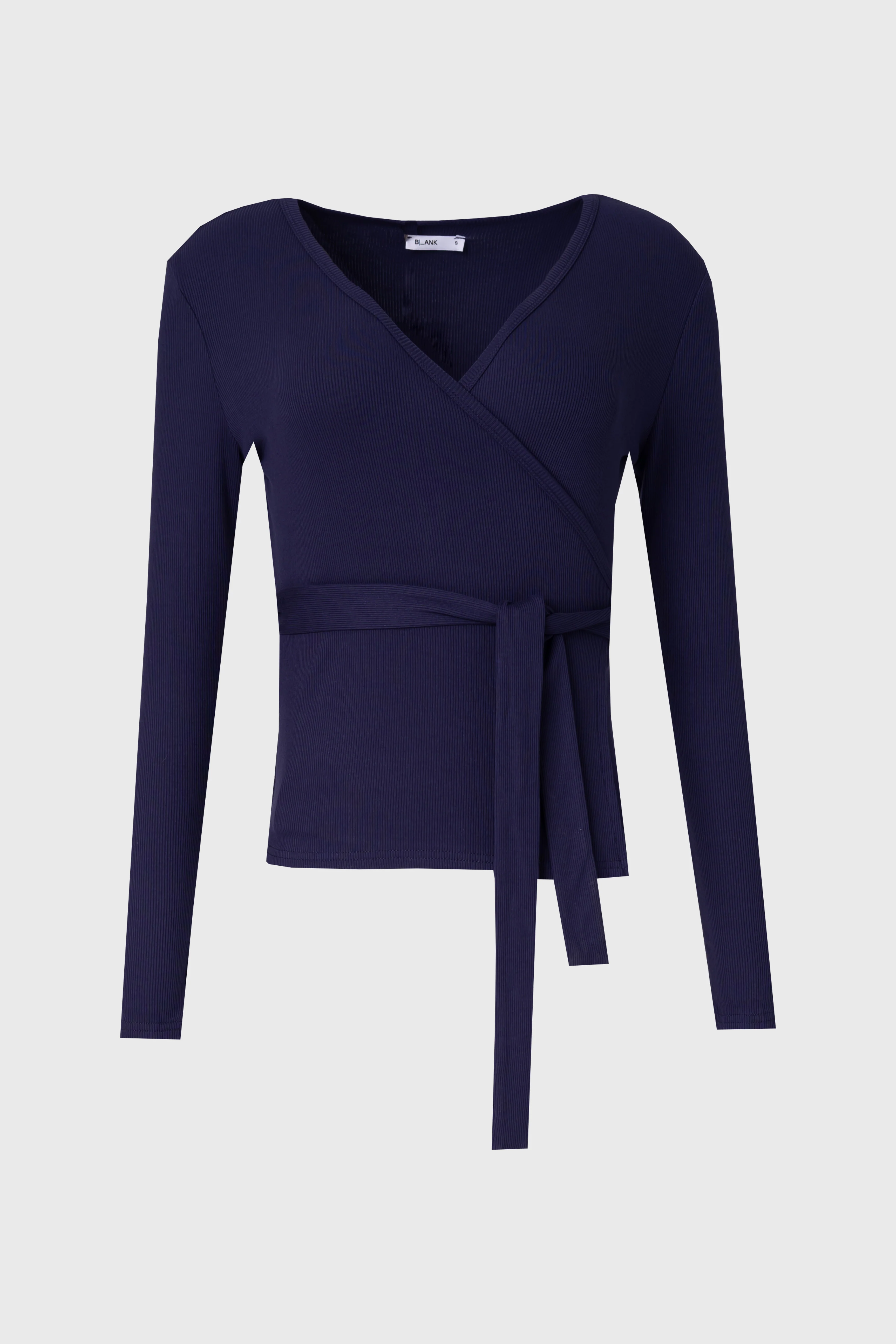 Navy Wrap Tee - KJDHW