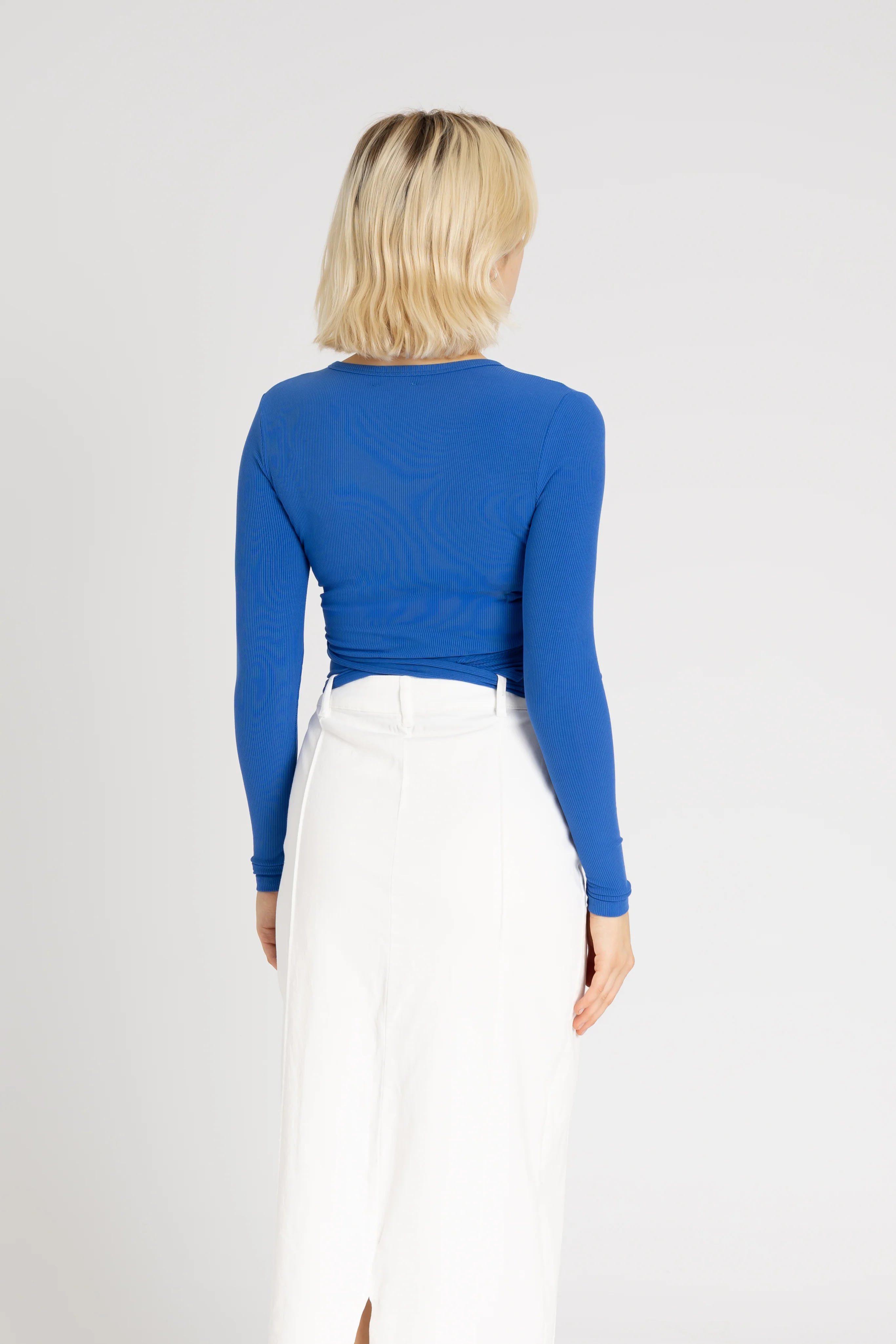 Cobalt Wrap Tee - KJDHW