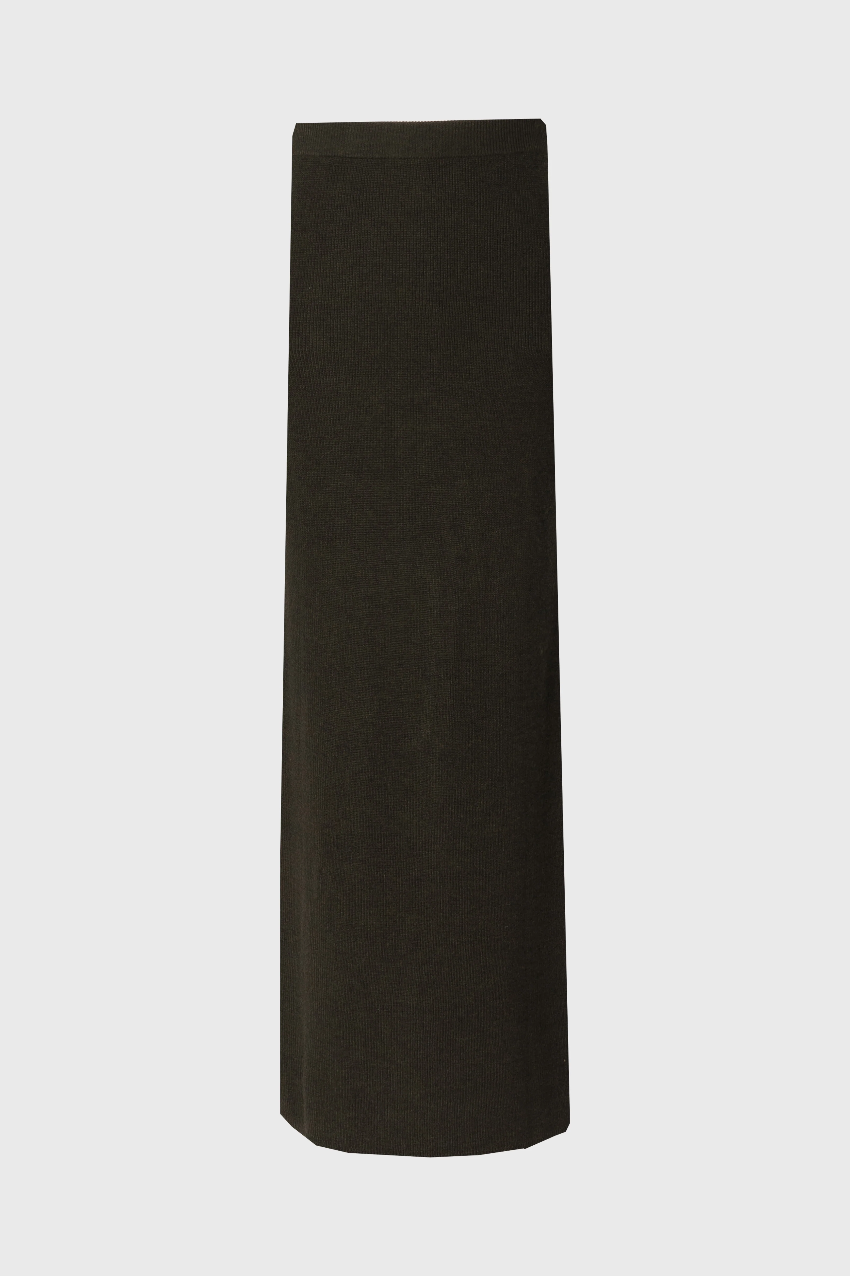 Olive Knit Maxi Skirt - KJDHW
