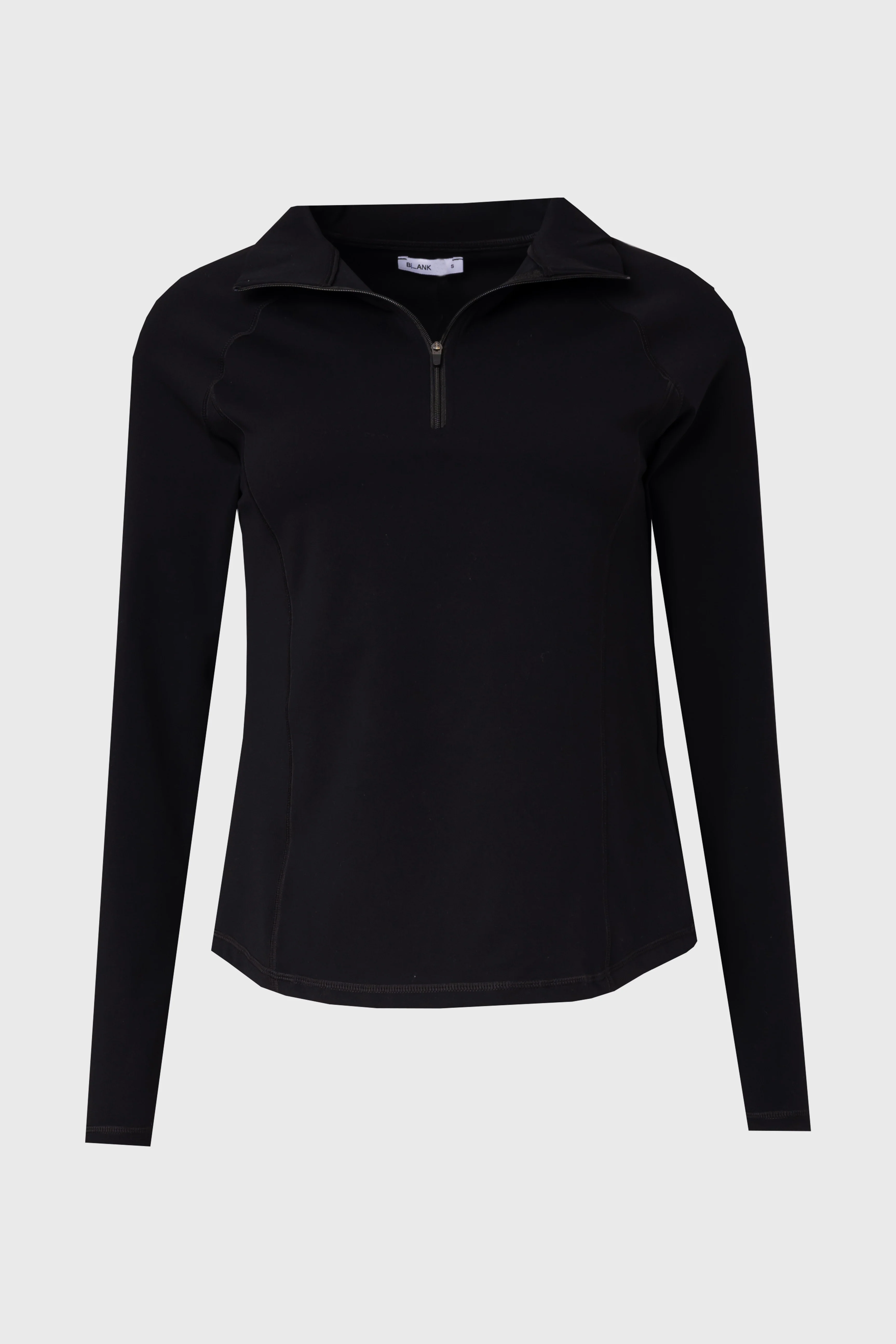 Black Quarter Zip Top - KJDHW