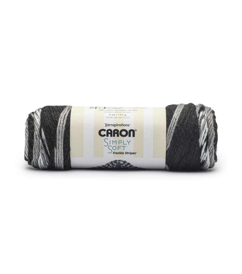 Caron Simply Soft Freckles Stripe 315yds Worsted Acrylic Yarn