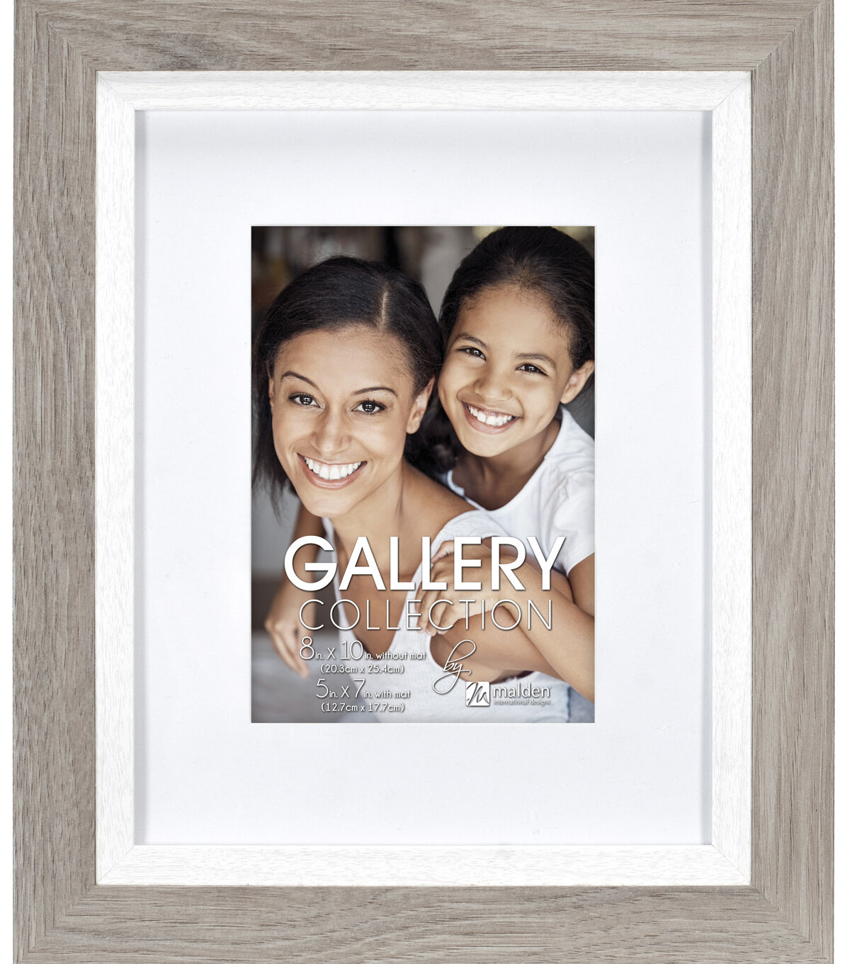 Malden 8 x 10 Matted to 5 x 7 Brown Picture Frame With Beveled Mat
