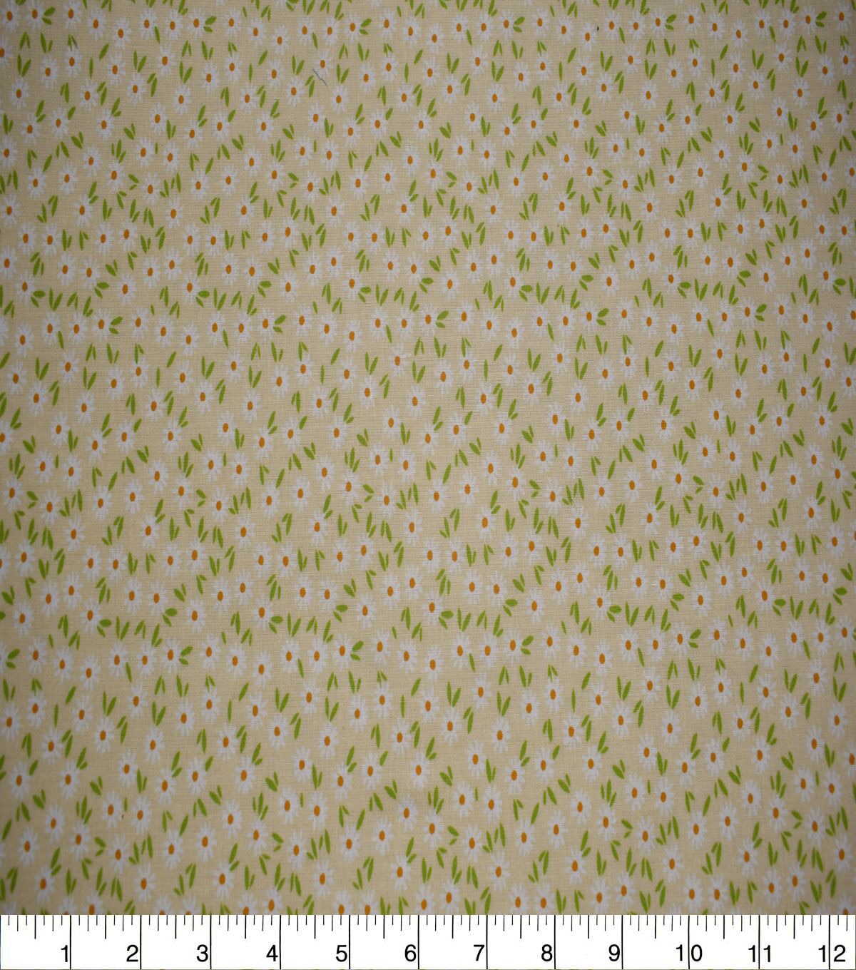 Packed Ditsy Floral on Peach Quilt Cotton Fabric by Quilter's Showcase