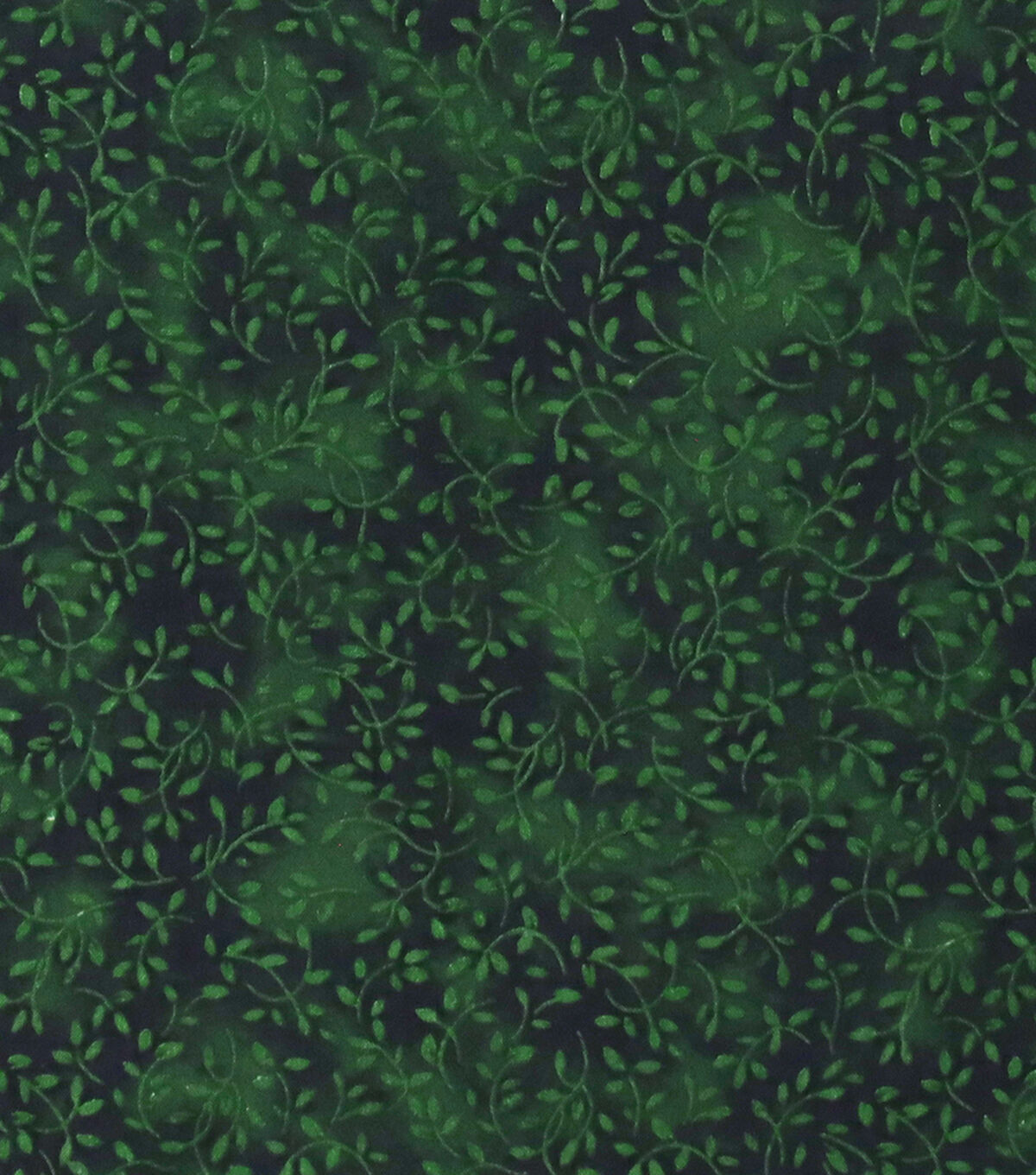 Hunter Green Leaves Quilt Cotton Fabric by Keepsake Calico