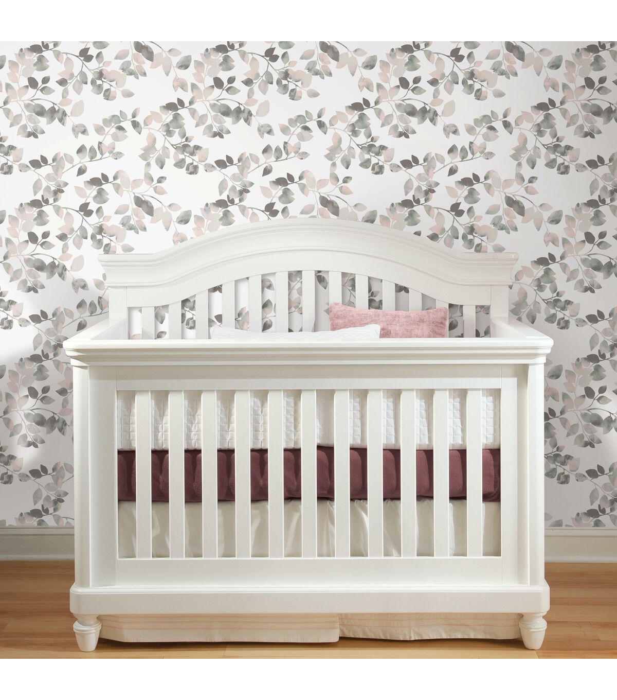 RoomMates 20.5 x 16.5' Green Latvus Leaves Peel & Stick Wallpaper