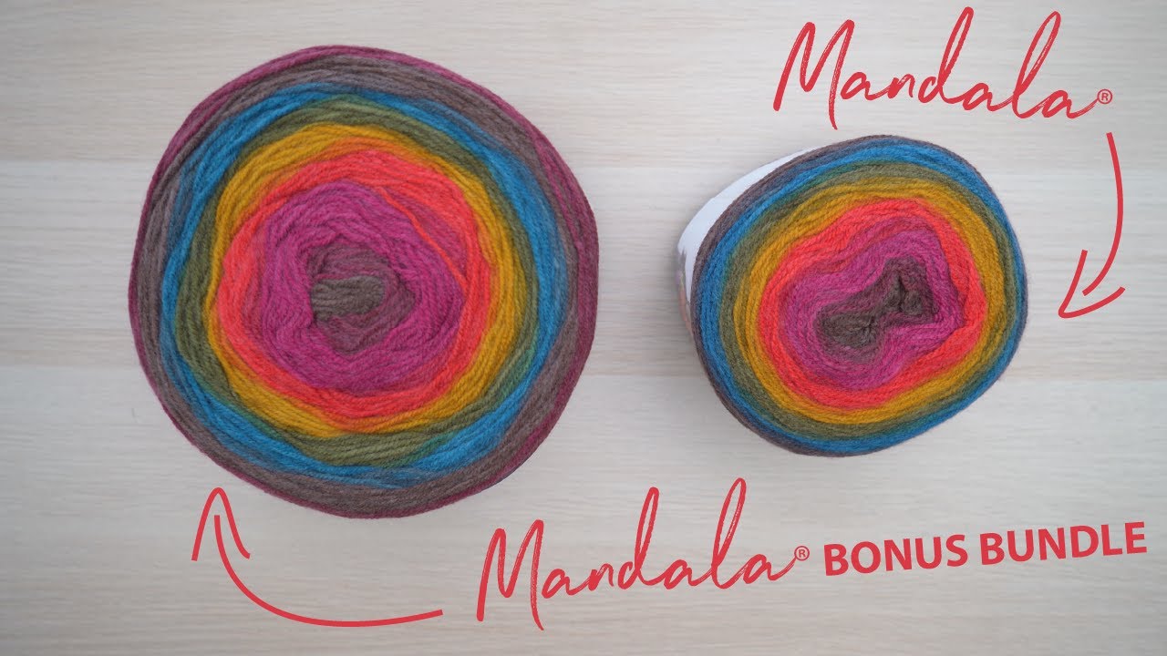 Lion Brand Mandala Bonus Bundle Light Weight Acrylic Yarn 2 Bundle