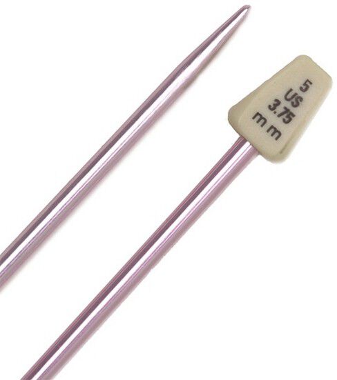 Susan Bates 10 Single Point Size 5 Silvalume Knitting Needle Set