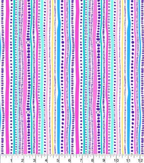 Fabric Traditions Pastel Stripe Cotton Fabric by Keepsake Calico