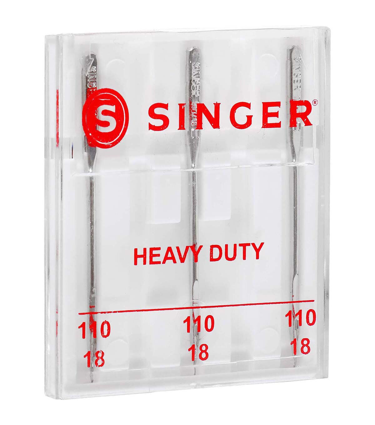 SINGER Universal Heavy Duty Sewing Machine Needles Size 110/18 3ct