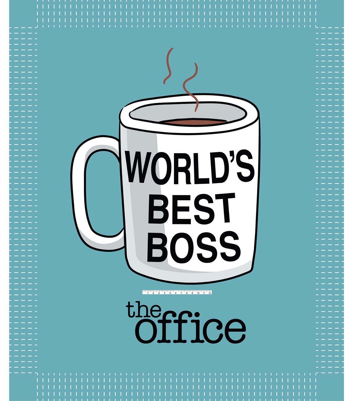 Worlds Best Boss 72 No Sew Fleece Throw