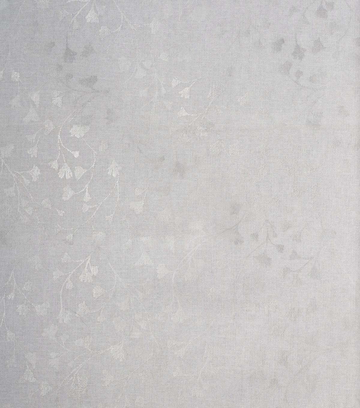 White Vines Marble Quilt Foil Cotton Fabric by Keepsake Calico