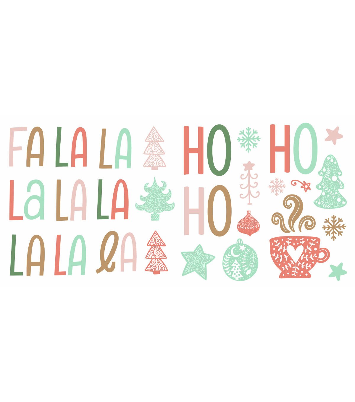 RoomMates Fa La La La La Peel & Stick Wall Decal Wallpaper