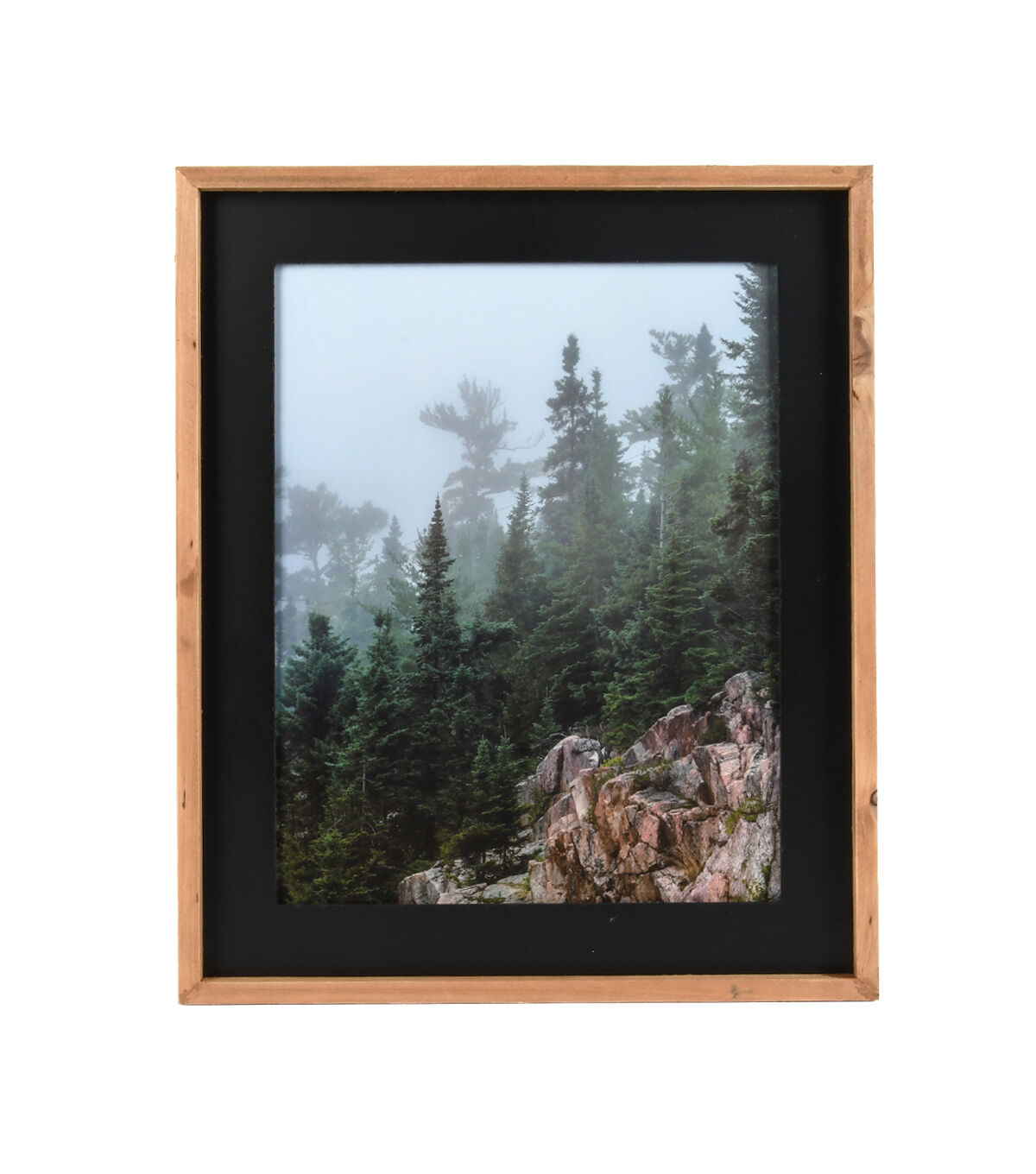 11 x 14 Matted to 8 x 10 Summit Black Portrait Frame by Hudson 43