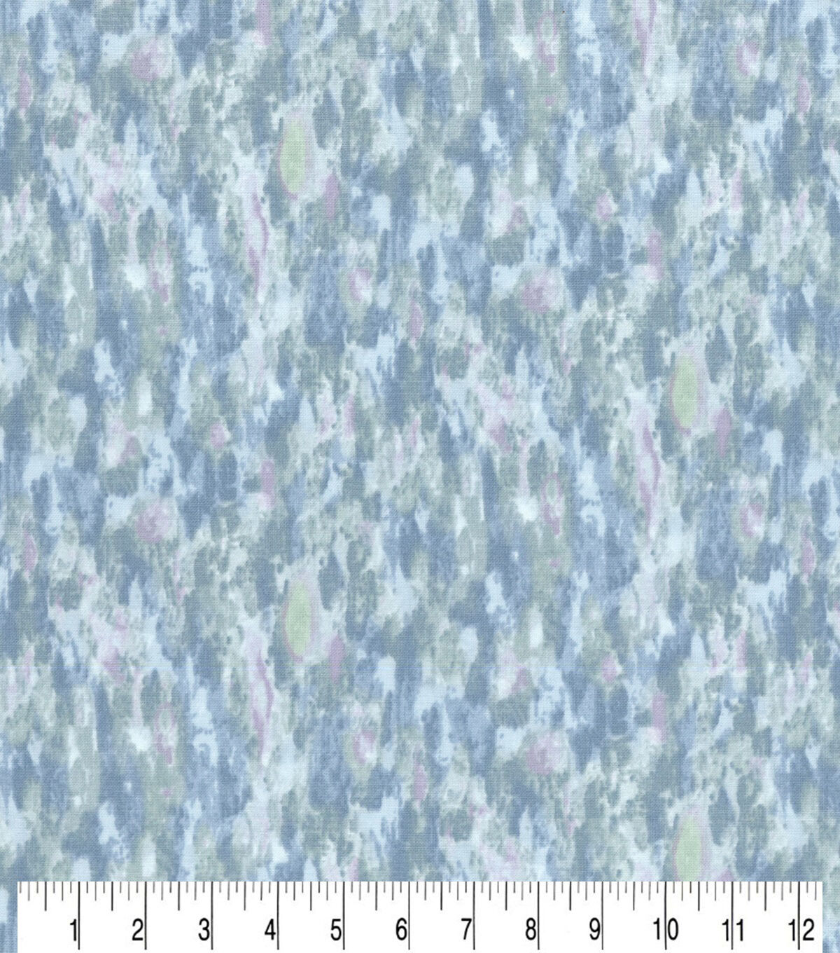 Teal & Gray Brush Strokes Quilt Cotton Fabric by Keepsake Calico