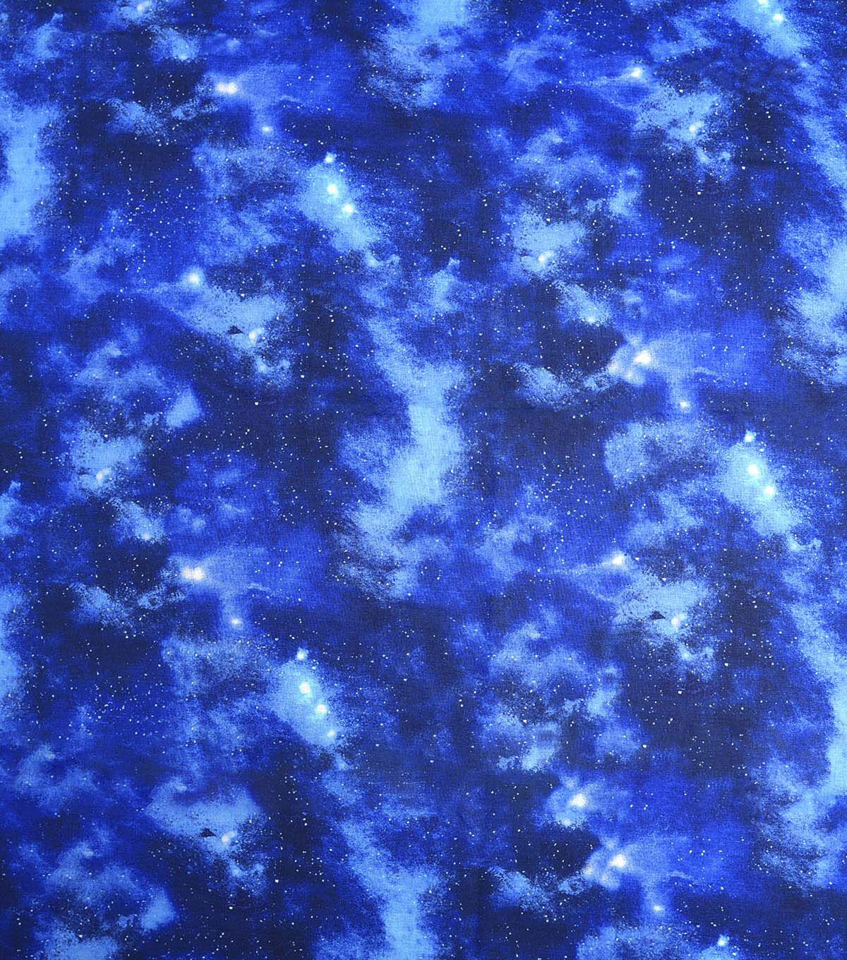 Dark Blue Galactic Blender Quilt Cotton Fabric by Keepsake Calico