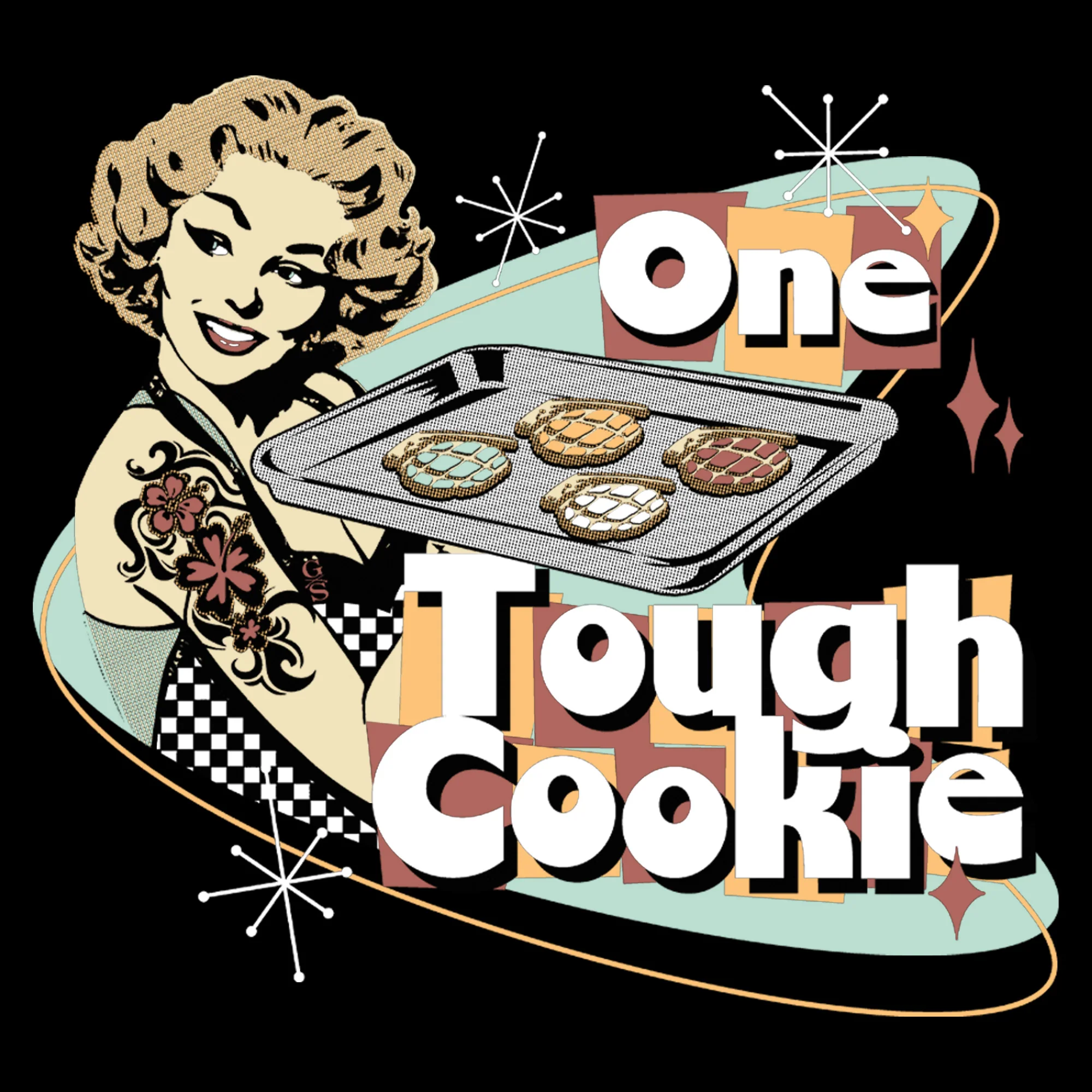 Women's One Tough Cookie T-Shirt - Black