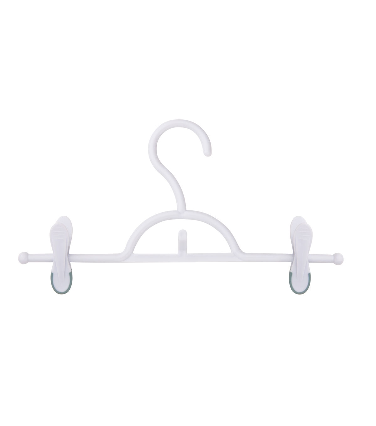 Honey Can Do 12 x 7 White Soft Touch Pant Skirt Hangers 12pk