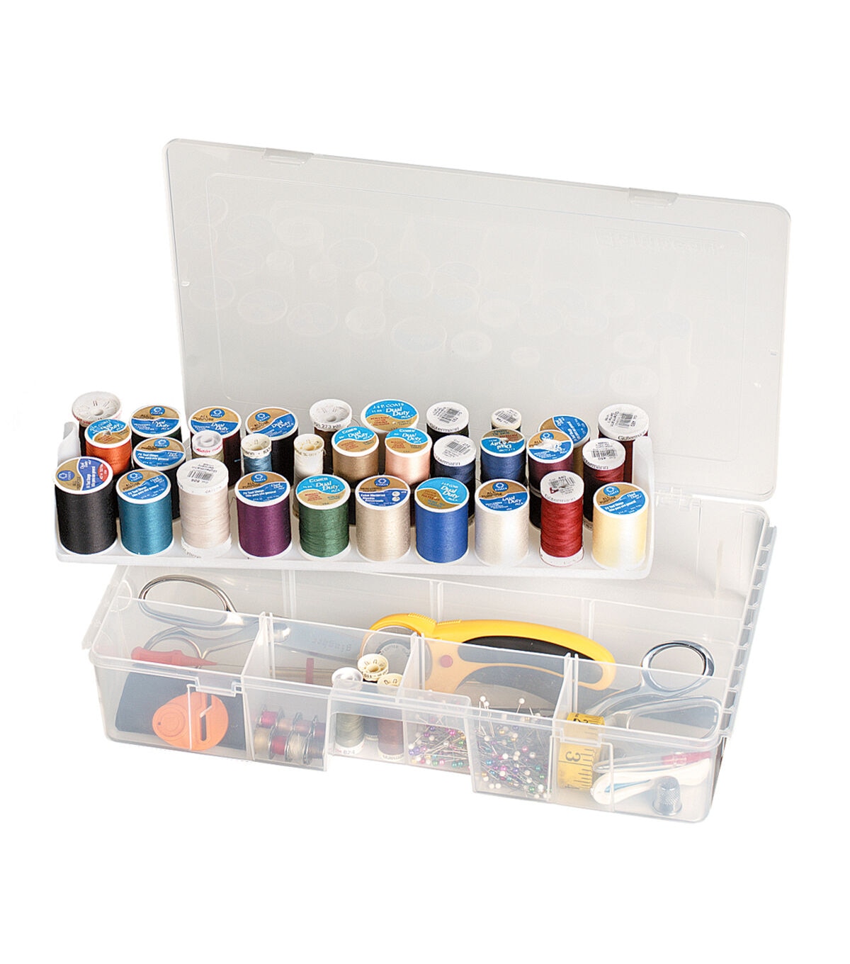 ArtBin 16.5 x 3 Solutions Sewing & Thread Box With Removable Trays