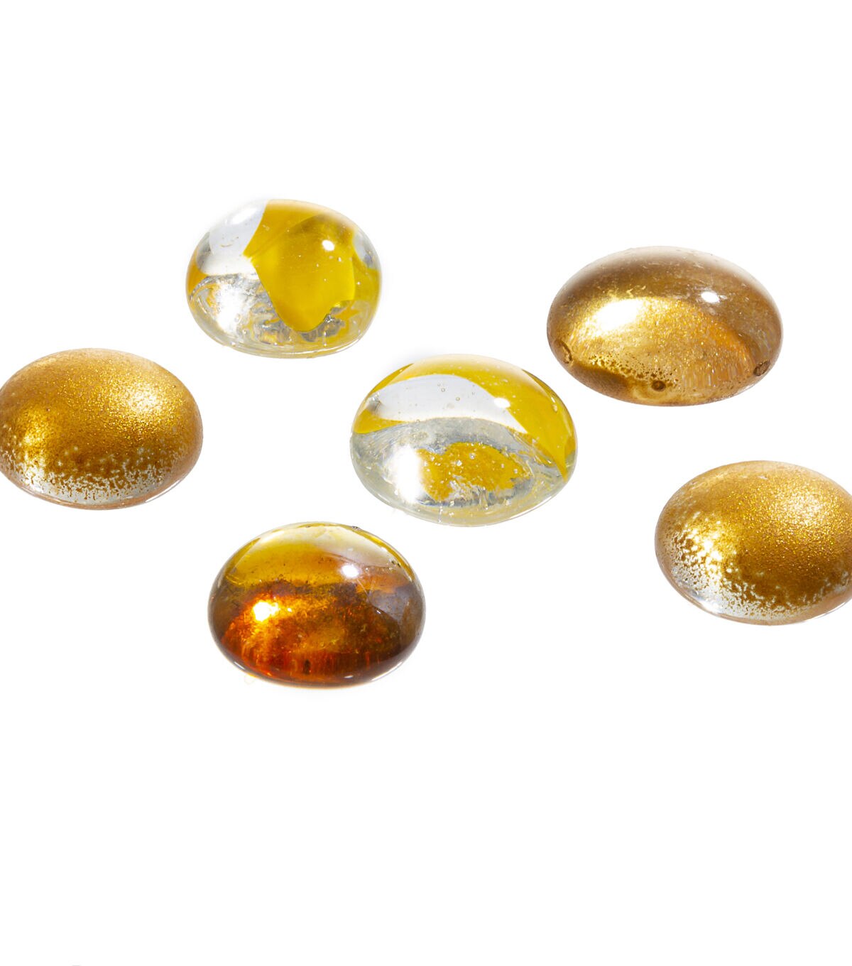 42oz Golden Glaze Glass Gem Bowl Fillers by Bloom Room