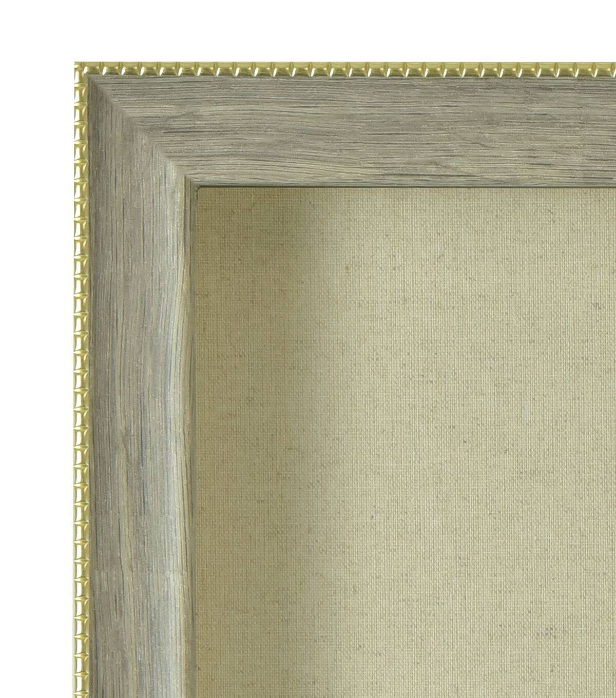11 x 14 Gray & Gold Shadowbox With Linen Back by Place & Time