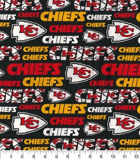 Fabric Traditions NFL Kansas City Chiefs Logo Cotton Fabric