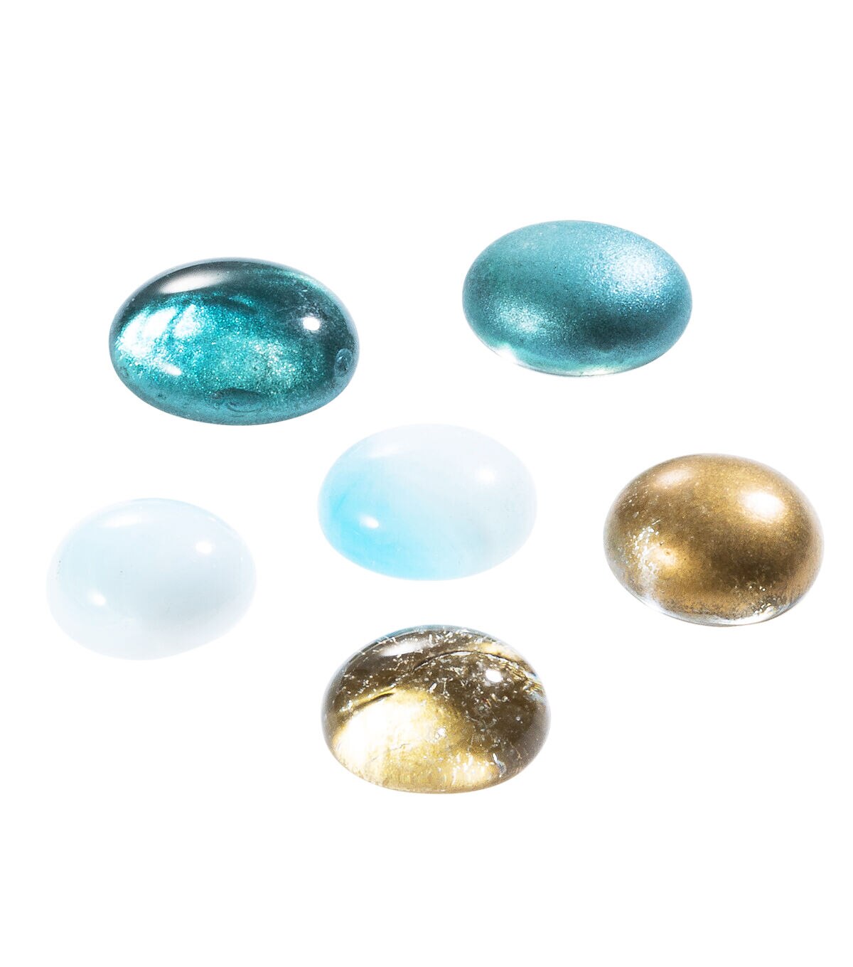 1lb Gold & Blue Glass Gems Mix by Bloom Room