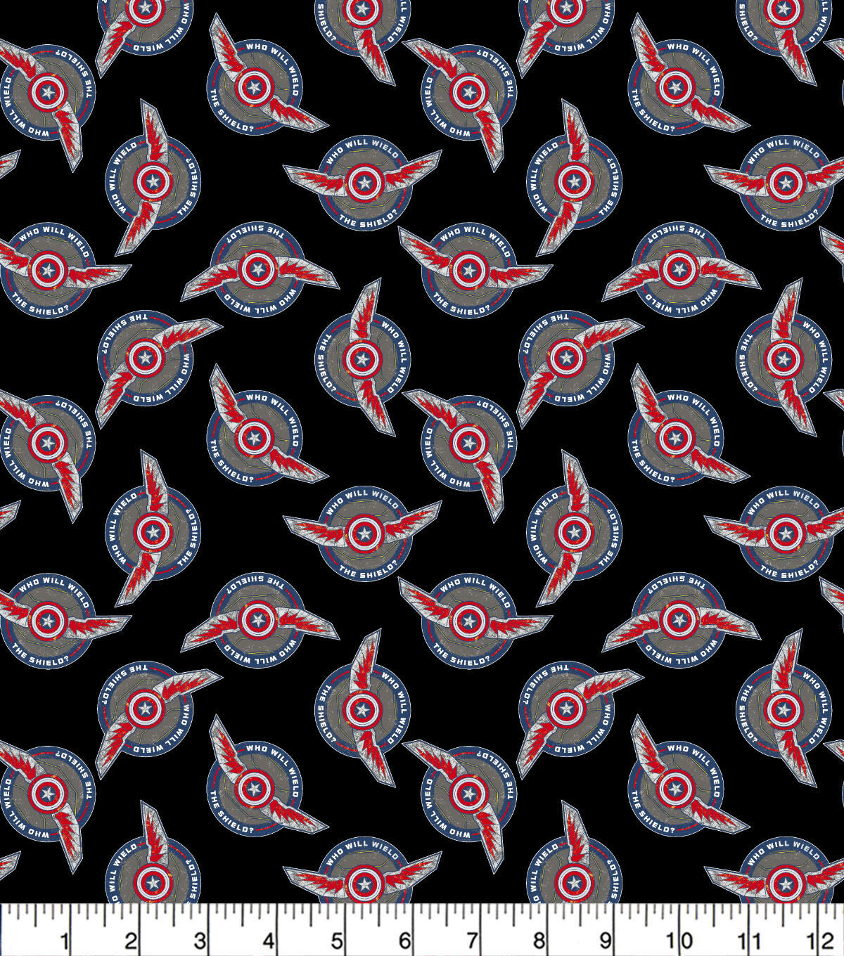 Falcoln and the Winter Soldier Wield The Shield Cotton Fabric