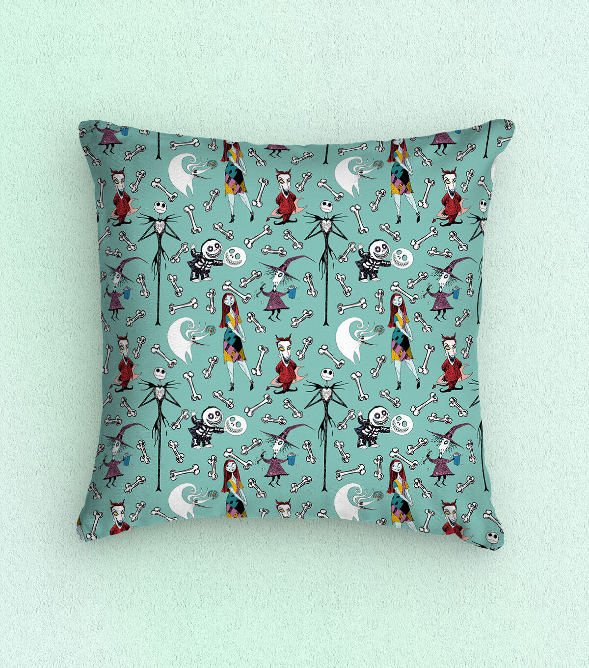 Disney Bones & Jack With Zero Nightmare Before Christmas Cotton Fabric