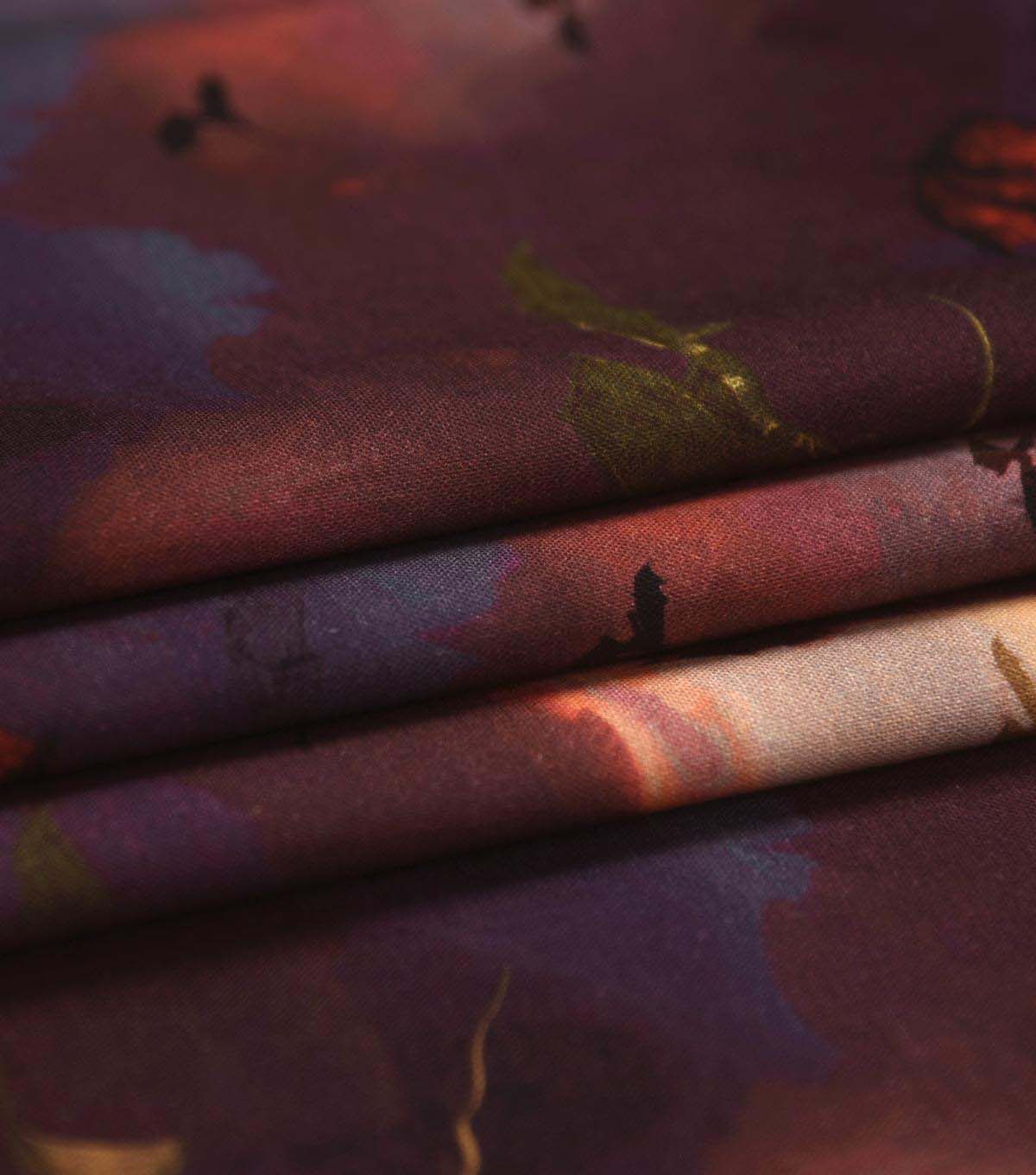 Dragons & Castles on Dark Blue Novelty Cotton Fabric