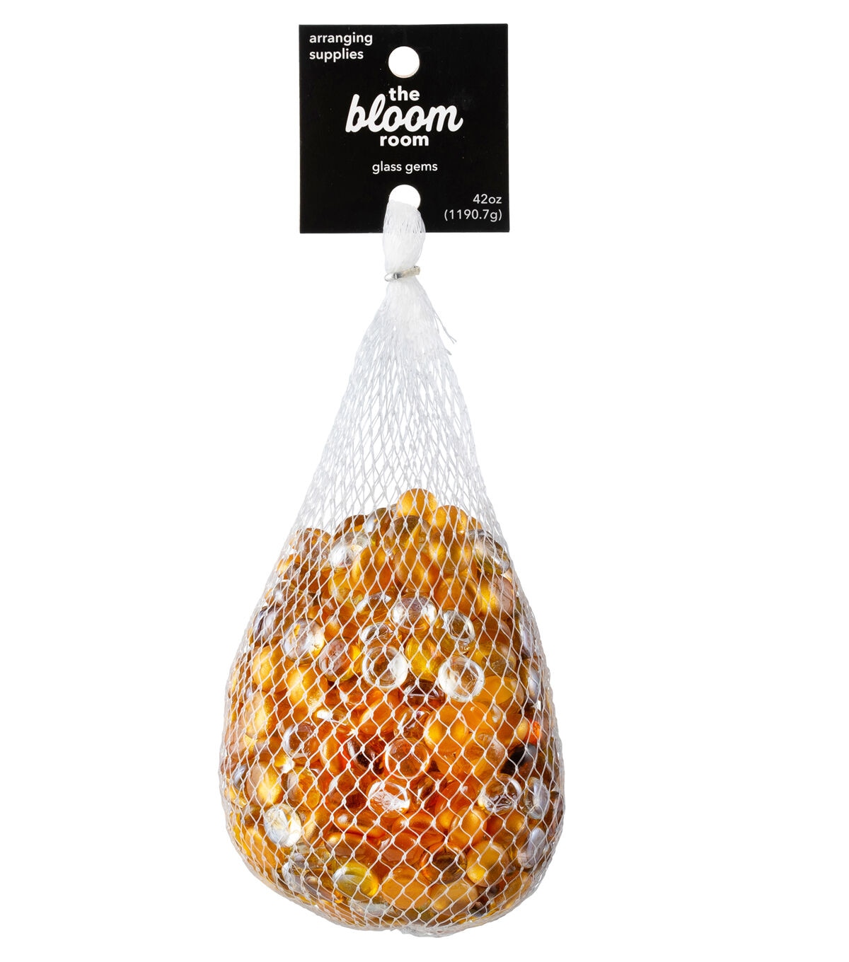 42oz Golden Glaze Glass Gem Bowl Fillers by Bloom Room