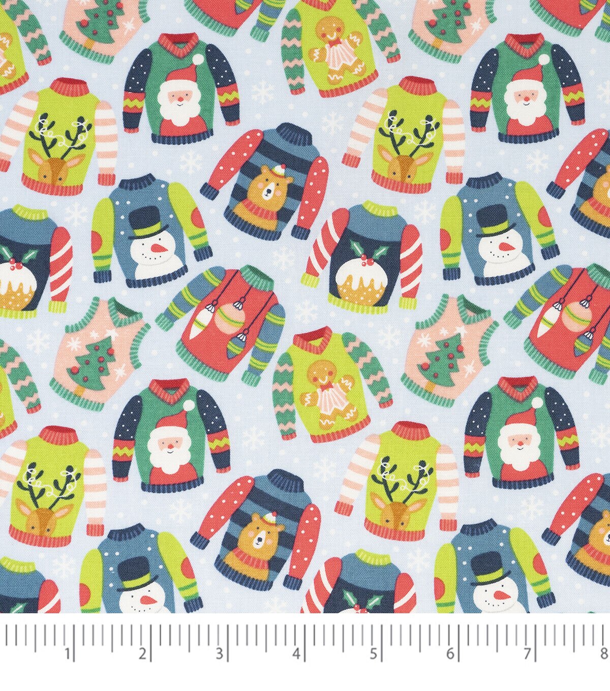 Singer 18 x 21 Sweaters Christmas Cotton Fabric Quarter 1pc