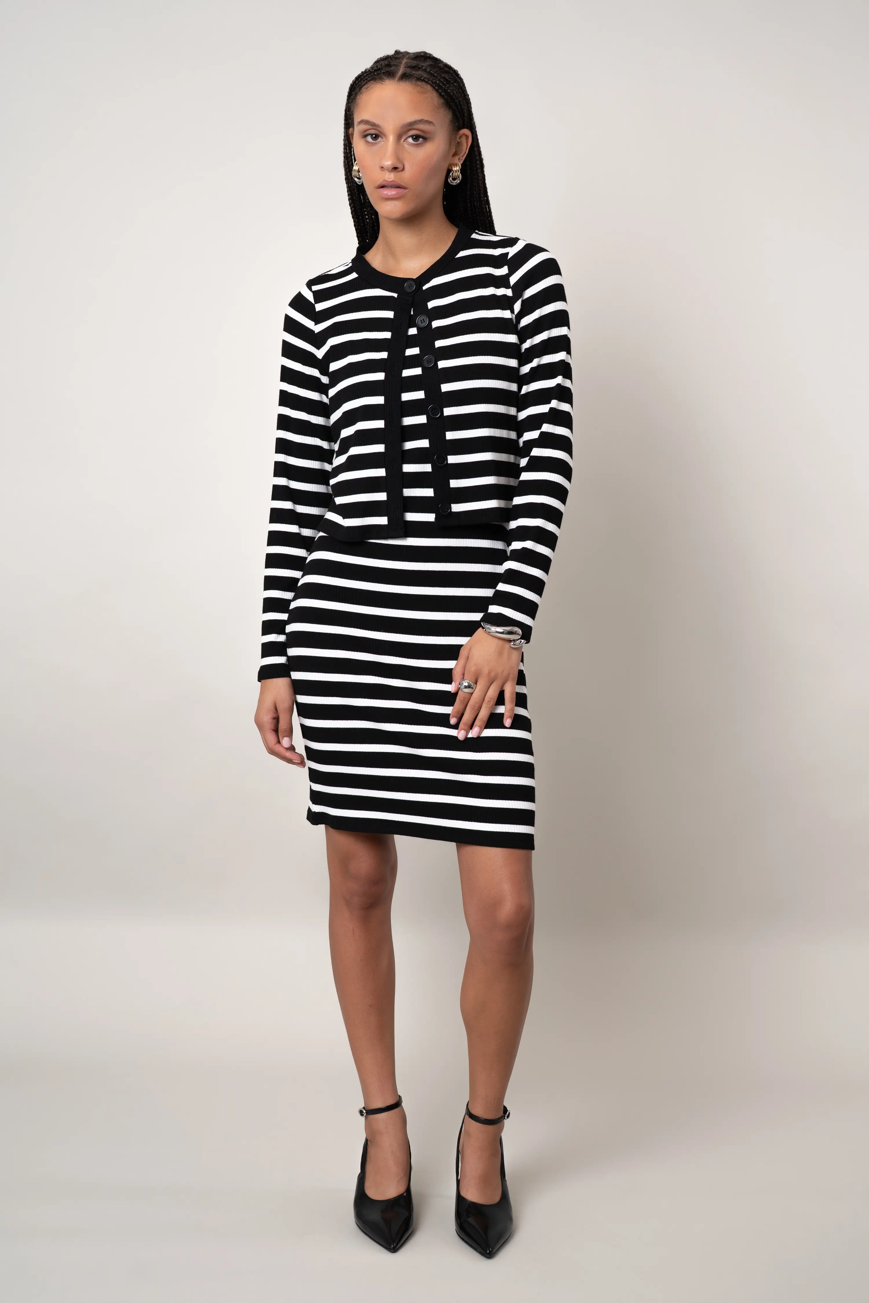 The Striped Knit Two-Piece Set