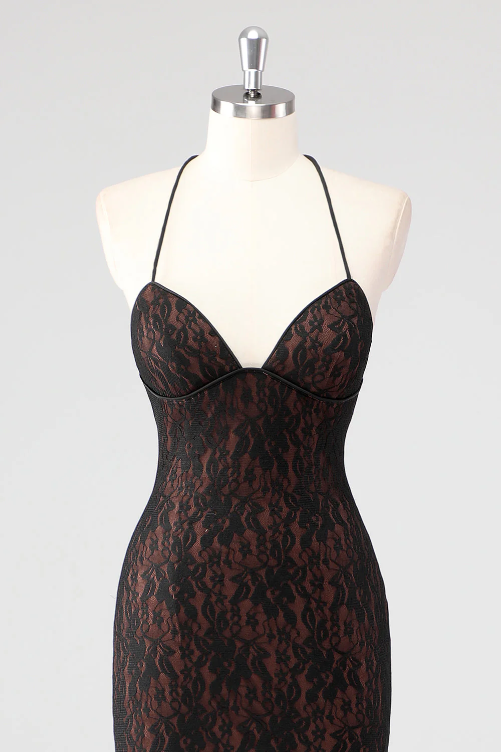 Black Spaghetti Straps Backless Formal Dress - VNBITS