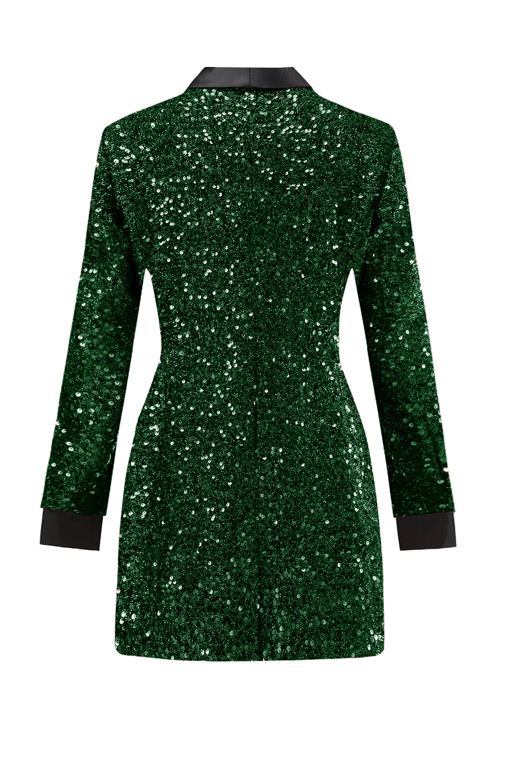 Sparkly Burgundy Bodycon Maxi Women's Blazer - VNBITS