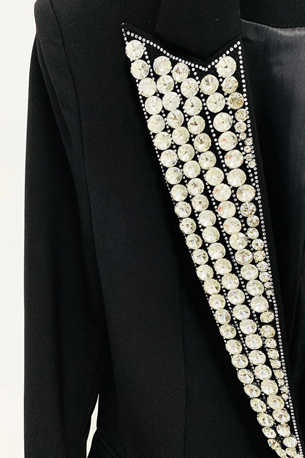 Sparkly Black Prom Women Blazer With Beading - VNBITS