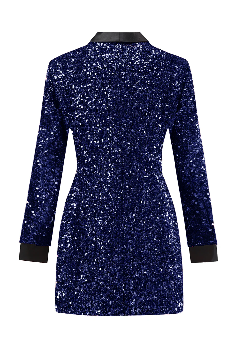 Sparkly Burgundy Bodycon Maxi Women's Blazer - VNBITS
