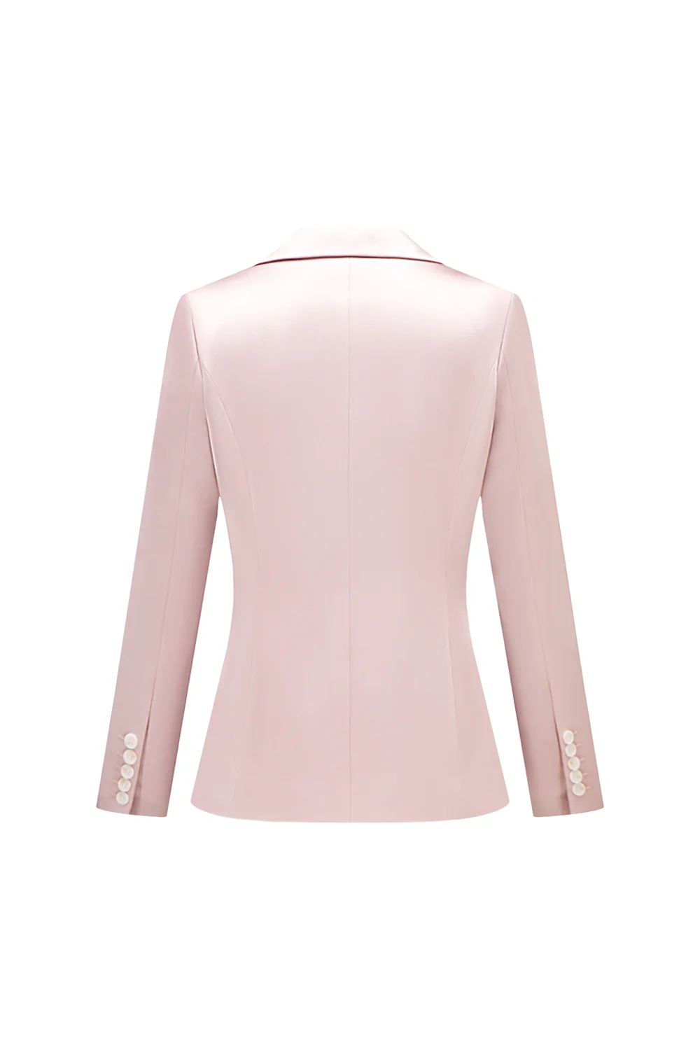 Grey Pink 2 Pieces Notched Lapel Long Sleeves Women Suits - VNBITS
