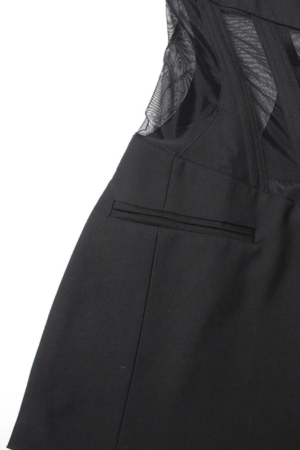 Black Corset Shawl Lapel Women Blazer - VNBITS