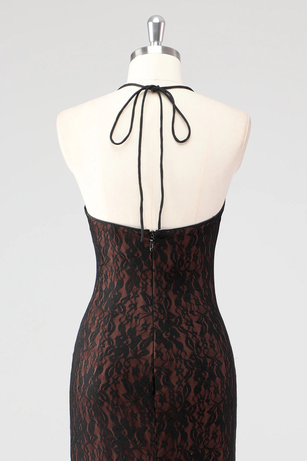 Black Spaghetti Straps Backless Formal Dress - VNBITS