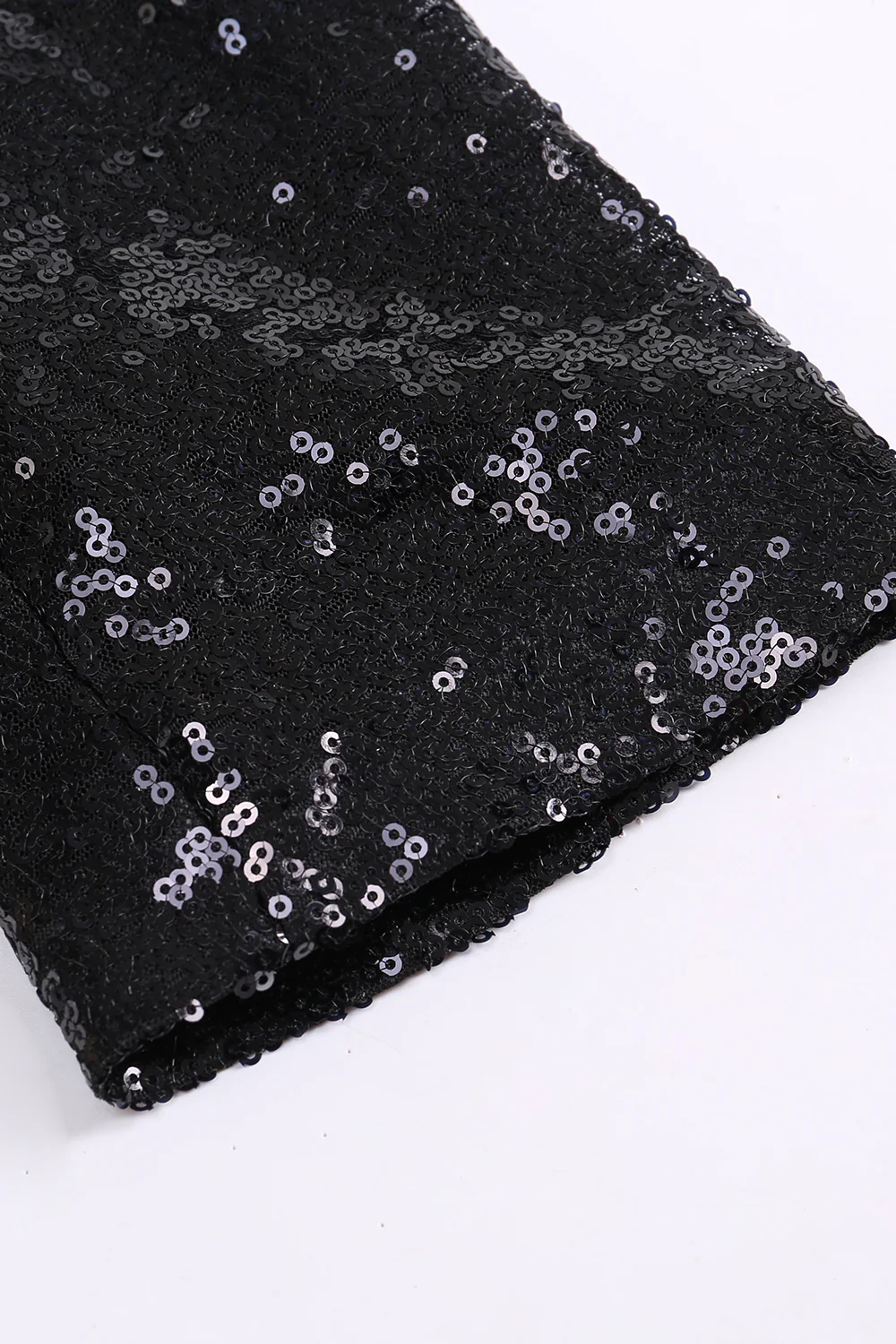 Sparkly Black Women's Party Blazer with Fringes - VNBITS