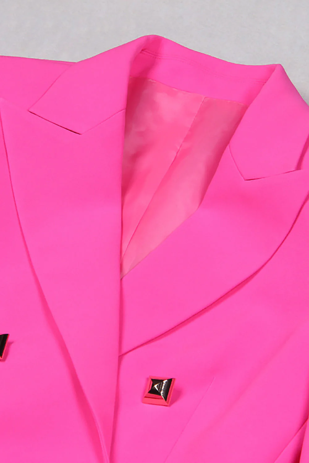 Fuchsia 3 Piece Double Breasted Women Prom Suits - VNBITS