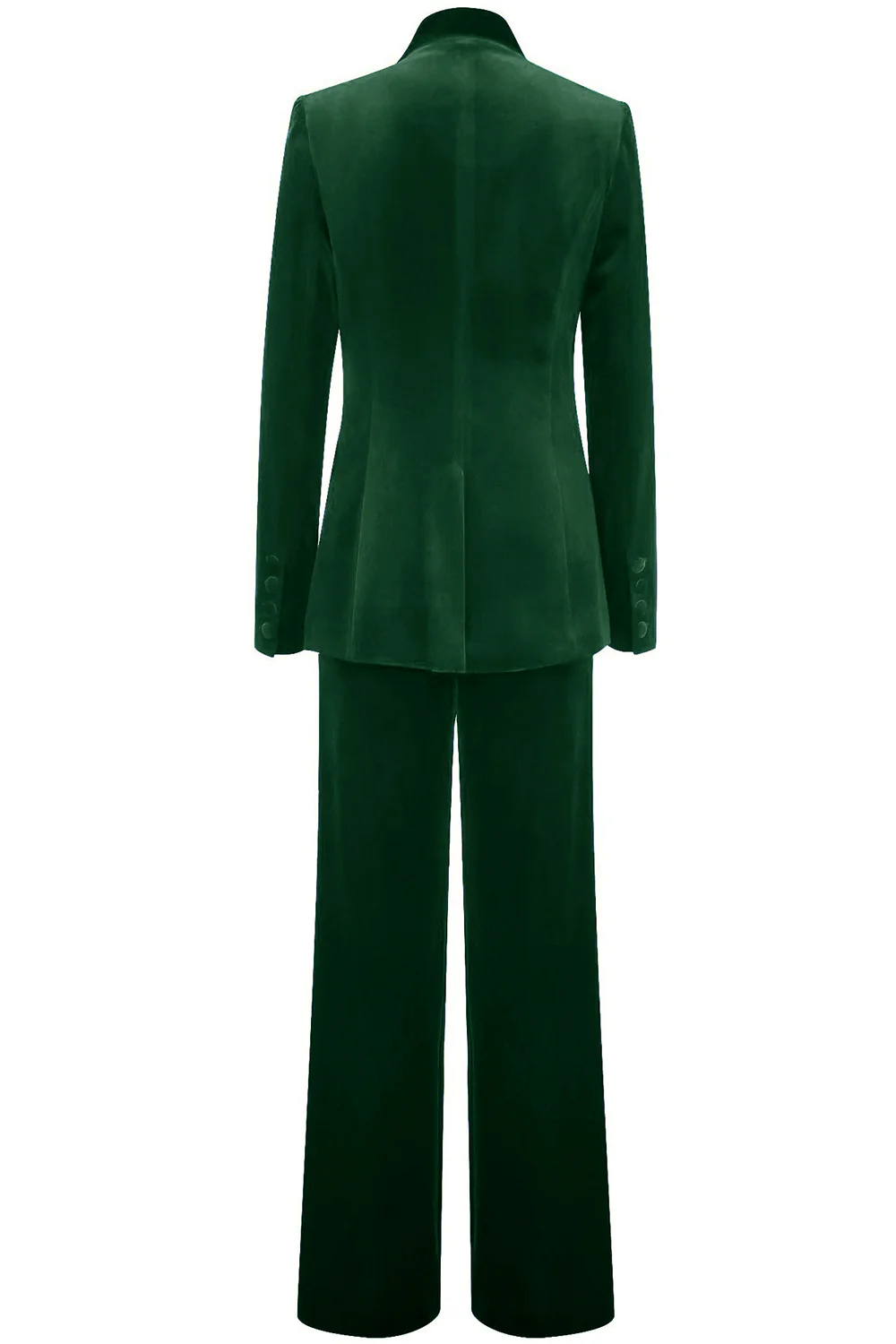 Royal Blue Velvet Single Button Women's Suits - VNBITS