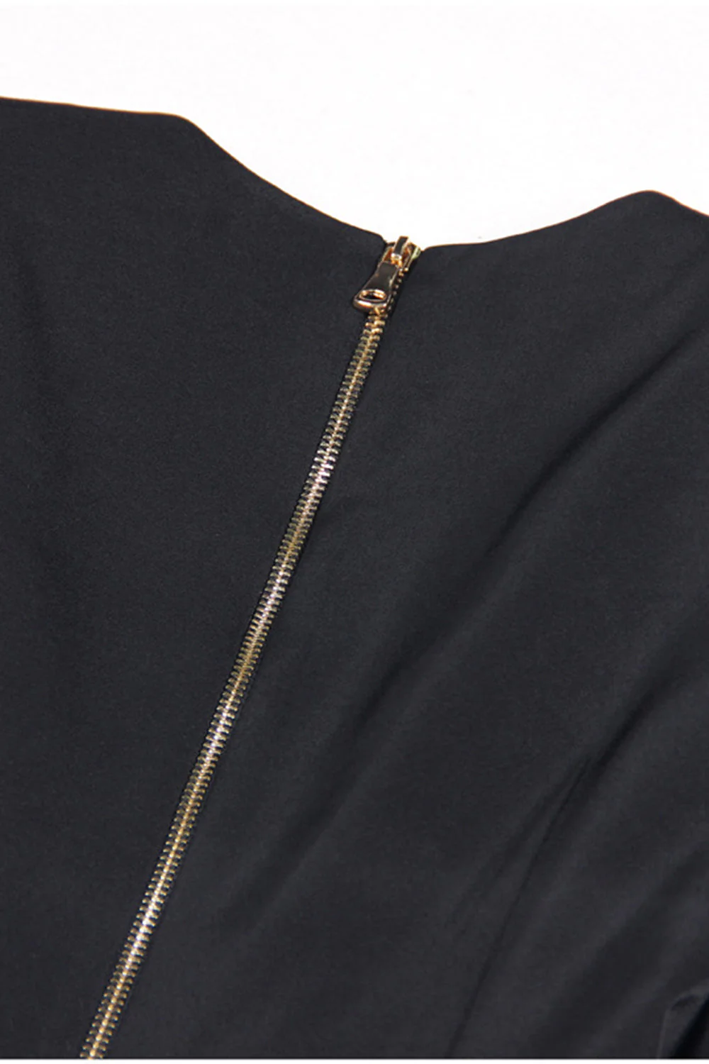 Black V-neck Slim Fit Long Women Blazer - VNBITS