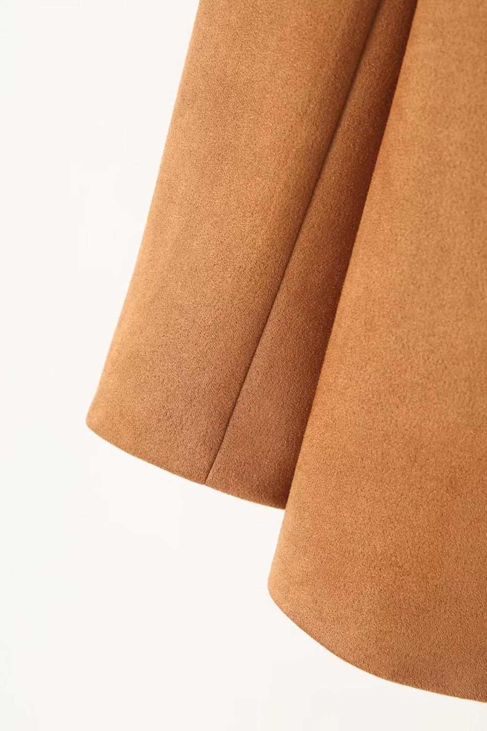 Casual Camel Shawl Lapel Open Front Women Blazer - VNBITS