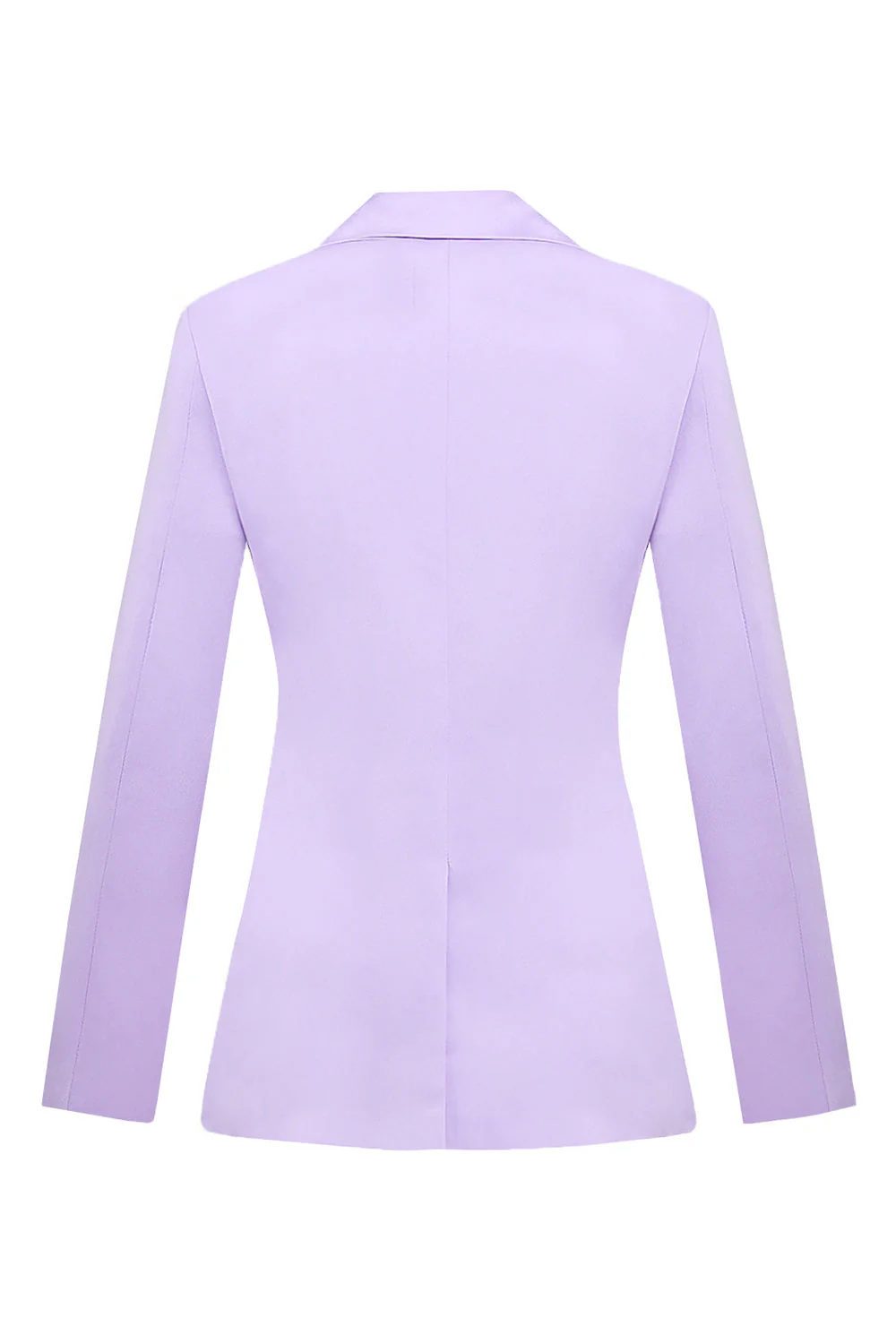 Lilac Notched Lapel Slim Fitted Women's Blazer - VNBITS